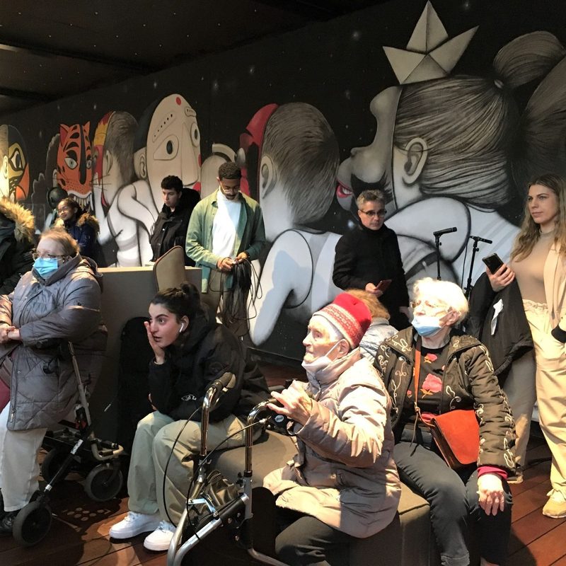 Visite de l'exposition au Fluctuart